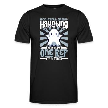 Bodybuilding Powerlifting Weightlifting Fitness - Men's Functional T-Shirt - black - Front - AI Model Male 178 dark (178cm)