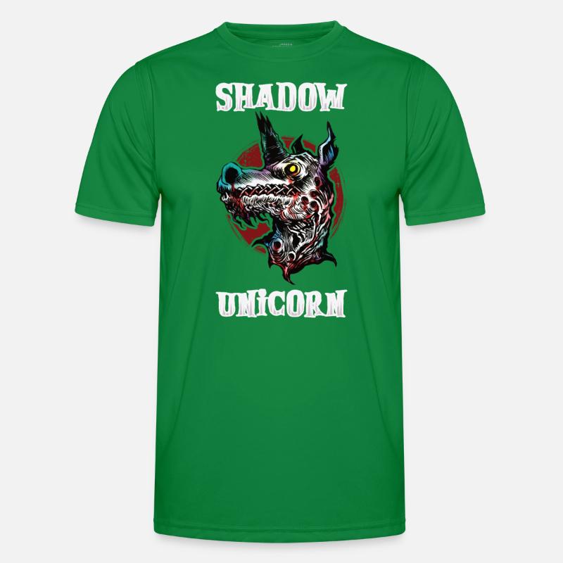 Dunkles Einhorn Horror Einhorn Mitternacht Einhorn Männer Funktions-T-Shirt