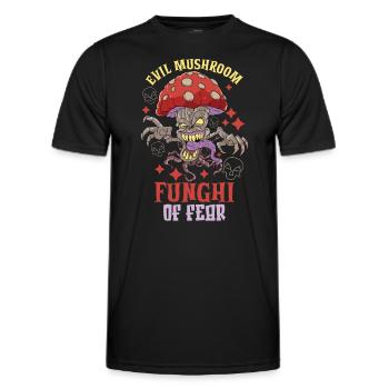 Horreur Halloween Mushroom Pick Mushroom Farm - T-shirt sport Homme - noir - Devant - AI Model Male 178 dark (178cm)