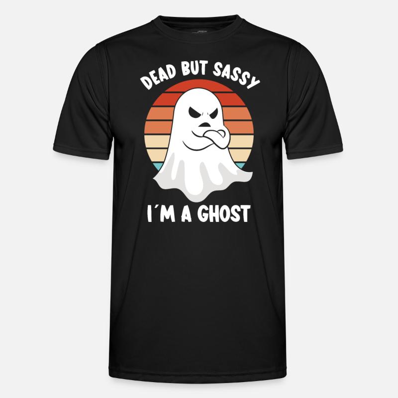 Ghostbusters Funny Ghost Angry Ghost - Men's Functional T-Shirt - black