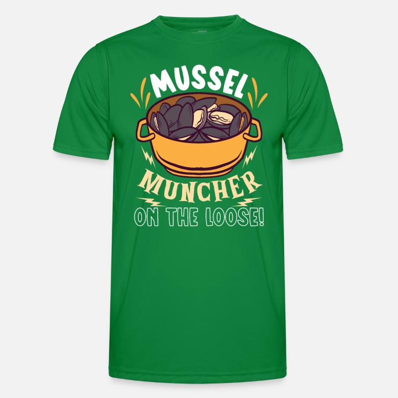 Mussels Seafood Shellfish Men's Functional T-Shirt