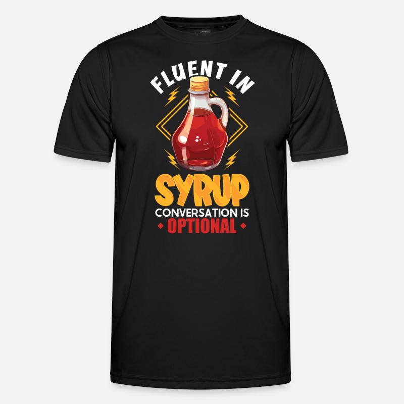 Tradition et cônes de Maple Sirop Canada T-shirt sport Homme