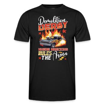 Demo Derby Demolition Derby Demolition Derby - Männer Funktions-T-Shirt - Schwarz - Vorne - AI Model Male 178 dark (178cm)