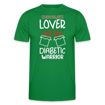 Type 1 diabetes Funny - Men's Functional T-Shirt - kelly green - Front - AI Model Male 178 dark (178cm)