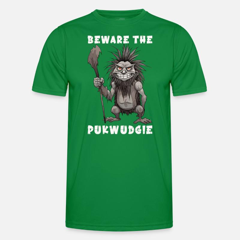 Pukwudgie Kryptide Folklore Mythen Kryptozoologe Männer Funktions-T-Shirt