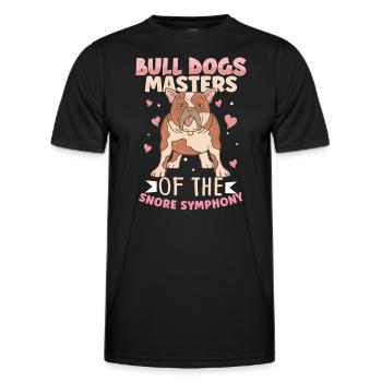 french bulldog english bulldog dog lover bulldog - Männer Funktions-T-Shirt - Schwarz - Vorne - AI Model Male 178 dark (178cm)