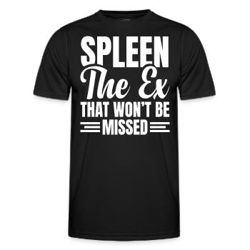 Chirurgie de la rate Survivre à l’ablation de la rate - T-shirt sport Homme - noir - Devant - AI Model Male 178 dark (178cm)