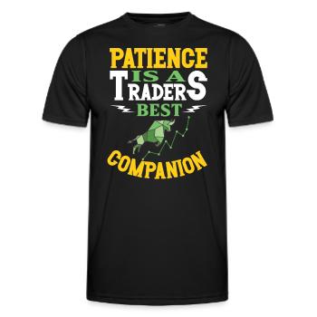 Stock Traders, Forex Traders, Investor Trading - Men's Functional T-Shirt - black - Front - AI Model Male 178 dark (178cm)