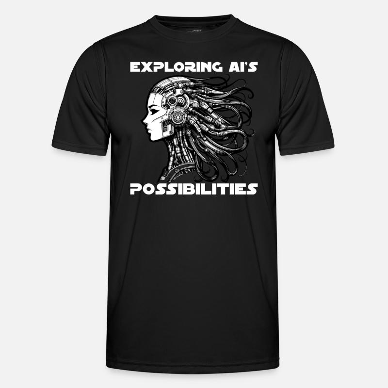 Artificial Intelligence, Machine Learning, Data - Men's Functional T-Shirt - black
