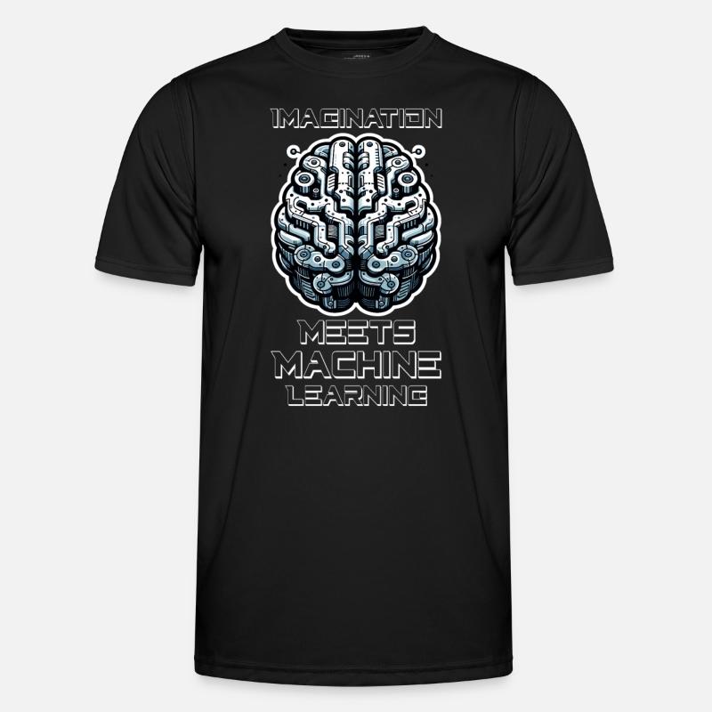 Artificial intelligence, machine learning, data - Men's Functional T-Shirt - black