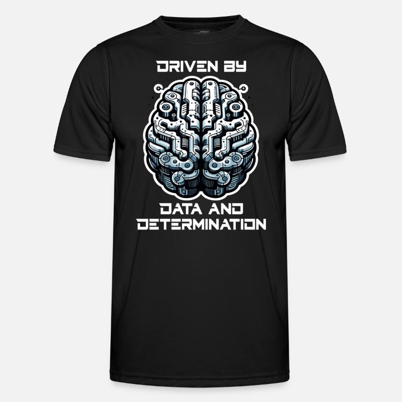 Artificial intelligence, machine learning, data - Men's Functional T-Shirt - black