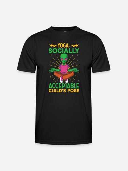 Yoga Mindfulness Practic Meditation Manifestation - Men's Functional T-Shirt - black