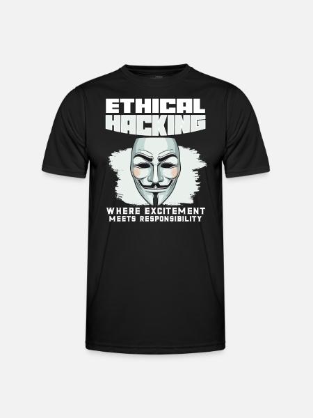 Ethical Hacking Analyst Ethical Cyber Security - Men's Functional T-Shirt - black