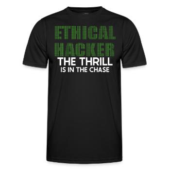 Ethical Hacking Analyst Ethical Cyber Security - Men's Functional T-Shirt - black - Front - AI Model Male 178 dark (178cm)