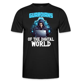 Ethical Hacking Analyst Ethical Cyber Security - Men's Functional T-Shirt - black - Front - AI Model Male 178 dark (178cm)