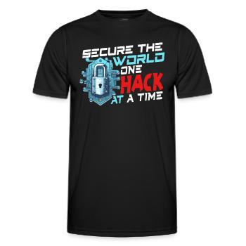 Ethical Hacking Analyst Ethical Cyber Security - Men's Functional T-Shirt - black - Front - AI Model Male 178 dark (178cm)