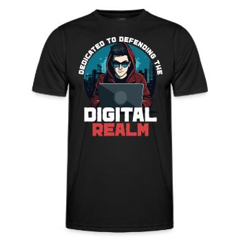 Ethical Hacking Analyst Ethical Cyber Security - Men's Functional T-Shirt - black - Front - AI Model Male 178 dark (178cm)