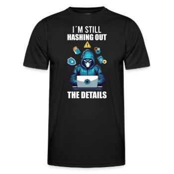 Ethical Hacking Analyst Ethical Cyber Security - Men's Functional T-Shirt - black - Front - AI Model Male 178 dark (178cm)