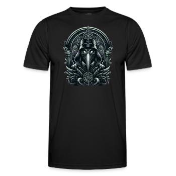 Gruseliger Halloween-horror-seuchendoktor - Männer Funktions-T-Shirt - Schwarz - Vorne - AI Model Male 178 dark (178cm)