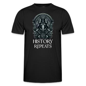 Gruseliger Halloween-horror-seuchendoktor - Männer Funktions-T-Shirt - Schwarz - Vorne - AI Model Male 178 dark (178cm)