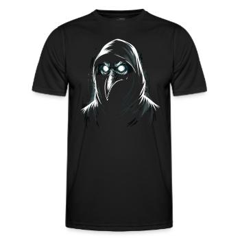 Spooky Halloween Horror Plague Doctor - Men's Functional T-Shirt - black - Front - AI Model Male 178 dark (178cm)