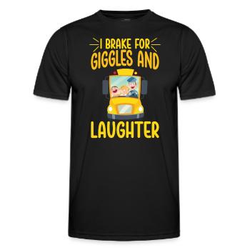 Funny School Bus Driver Appreciation anniversary - Männer Funktions-T-Shirt - Schwarz - Vorne - AI Model Male 178 dark (178cm)
