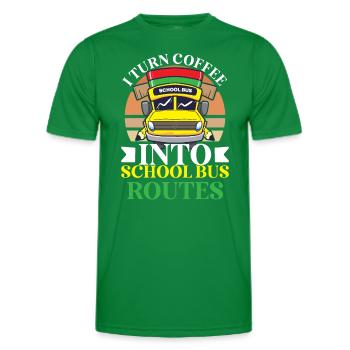Funny School Bus Driver Appreciation anniversary - Männer Funktions-T-Shirt - Kelly Green - Vorne - AI Model Male 178 dark (178cm)