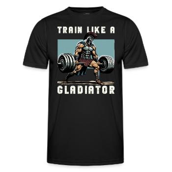Jules César Histoire romaine Empire romain - T-shirt sport Homme - noir - Devant - AI Model Male 178 dark (178cm)
