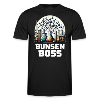 Organic Chemistry, Chemistry Students, Chemistry - Men's Functional T-Shirt - black - Front - AI Model Male 178 dark (178cm)