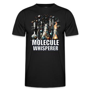 Chimie organique, Étudiants en chimie, Chimie - T-shirt sport Homme - noir - Devant - AI Model Male 178 dark (178cm)