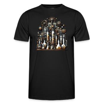 Organic Chemistry, Chemistry Students, Chemistry - Men's Functional T-Shirt - black - Front - AI Model Male 178 dark (178cm)