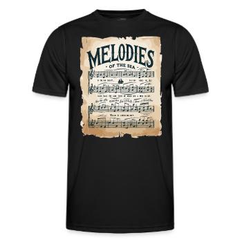 Sailors Sea Shanty Singing Ship Adventures - Men's Functional T-Shirt - black - Front - AI Model Male 178 dark (178cm)