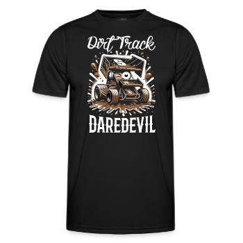 Sprint Car Mom Dirt Track Racing Renntag - Männer Funktions-T-Shirt - Schwarz - Vorne - AI Model Male 178 dark (178cm)