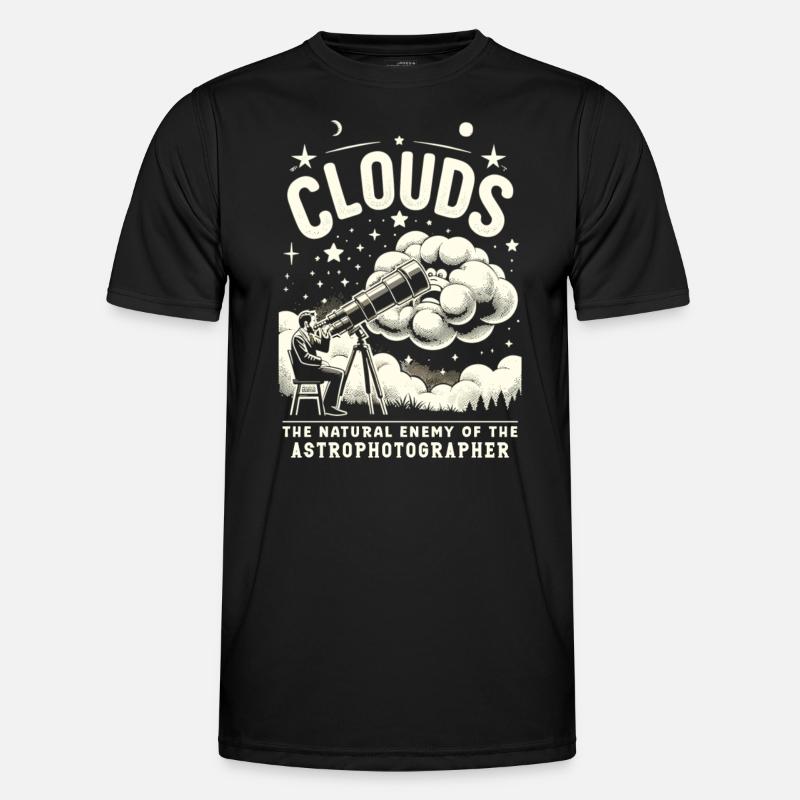 Astrophotography Astronomy Space Camera - Men's Functional T-Shirt - black