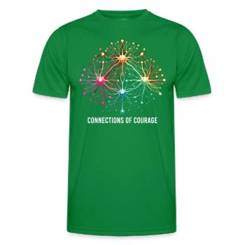 Schlaganfall-überlebende Schlaganfall-bewusstsein - Männer Funktions-T-Shirt - Kelly Green - Vorne - AI Model Male 178 dark (178cm)