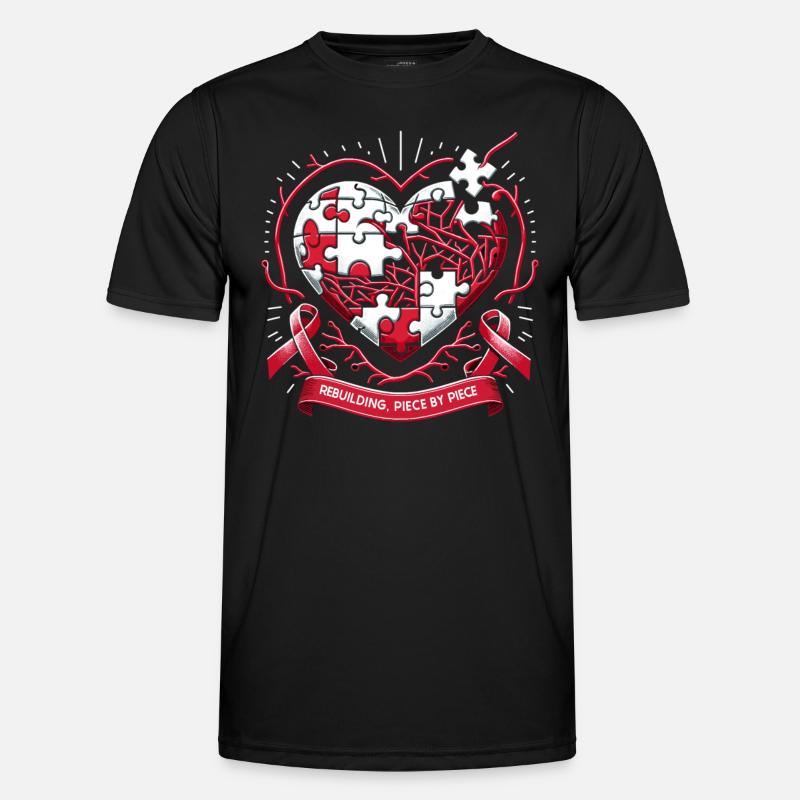 Schlaganfall-überlebende Schlaganfall-bewusstsein Männer Funktions-T-Shirt