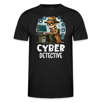 Ethical Hacking Analyst Ethical Cyber Security - Men's Functional T-Shirt - black - Front - AI Model Male 178 dark (178cm)