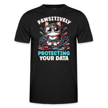 Ethical Hacking Analyst Ethical Cyber Security - Men's Functional T-Shirt - black - Front - AI Model Male 178 dark (178cm)