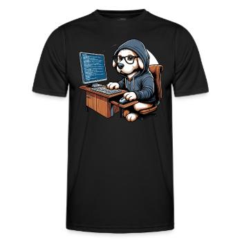 Ethical Hacking Analyst Ethical Cyber Security - Men's Functional T-Shirt - black - Front - AI Model Male 178 dark (178cm)