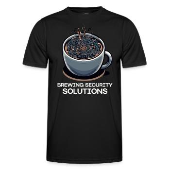 Ethical Hacking Analyst Ethical Cyber Security - Men's Functional T-Shirt - black - Front - AI Model Male 178 dark (178cm)