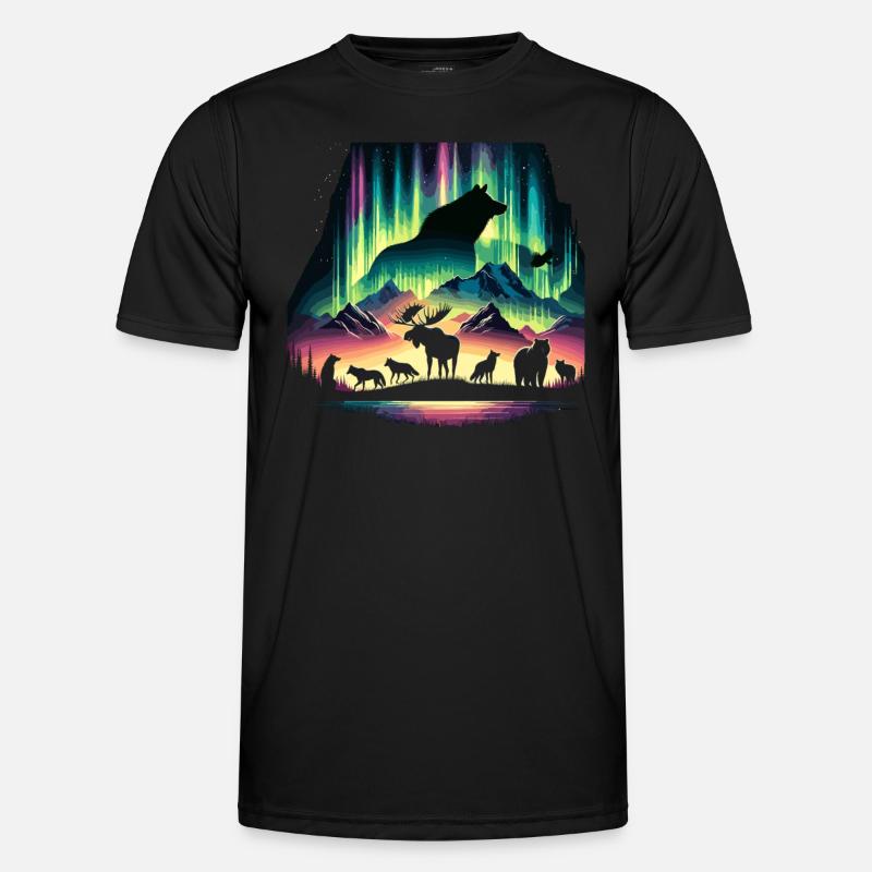 Aurora Aurora Tracker Alaska Wilderness Men's Functional T-Shirt