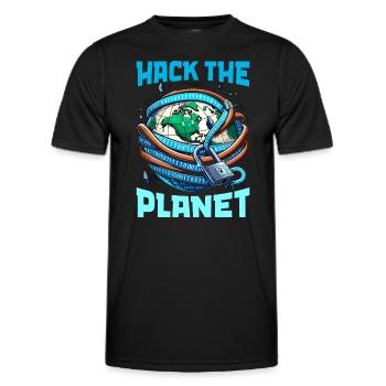 Ethical Hacking Analyst Ethical Cyber Security - Men's Functional T-Shirt - black - Front - AI Model Male 178 dark (178cm)