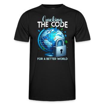 Ethical Hacking Analyst Ethical Cyber Security - Men's Functional T-Shirt - black - Front - AI Model Male 178 dark (178cm)