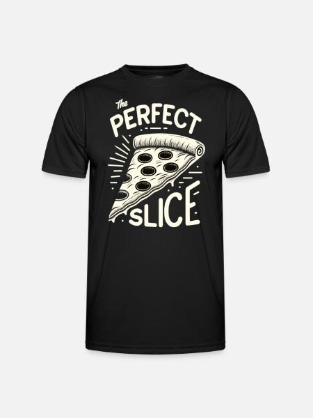 Funny pizza lover pizza enthusiast - Men's Functional T-Shirt - black