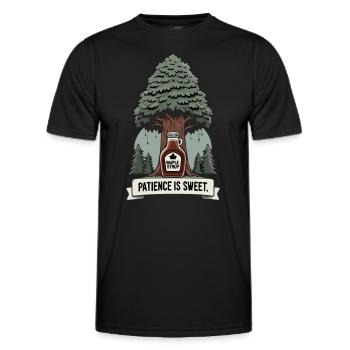 Ahornsirup Kanada Tradition Und Zapfen - Männer Funktions-T-Shirt - Schwarz - Vorne - AI Model Male 178 dark (178cm)