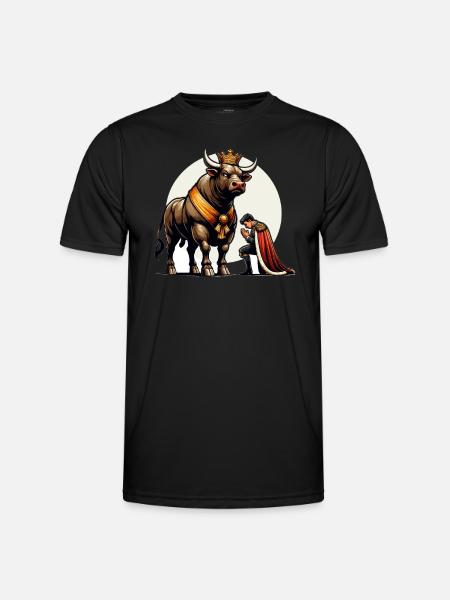 Rodeo Bull Riding Livestock Show Farmer Cattle - Men's Functional T-Shirt - black