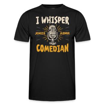Asmr Whispering Asmr Enthusiast Mindfulness - Men's Functional T-Shirt - black - Front - AI Model Male 178 dark (178cm)