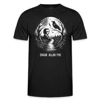 Fan d’Edgar Allan Poe, Littérature classique, - T-shirt sport Homme - noir - Devant - AI Model Male 178 dark (178cm)