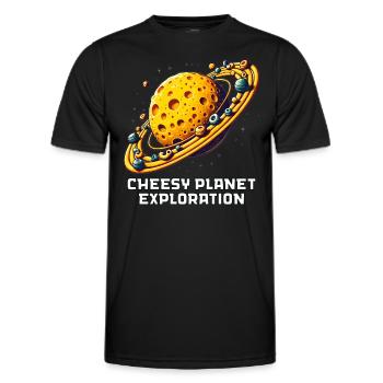 Zone extraterrestre extraterrestre 51 Ufo Space Geek - T-shirt sport Homme - noir - Devant - AI Model Male 178 dark (178cm)