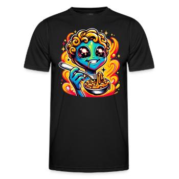 Zone extraterrestre extraterrestre 51 Ufo Space Geek - T-shirt sport Homme - noir - Devant - AI Model Male 178 dark (178cm)